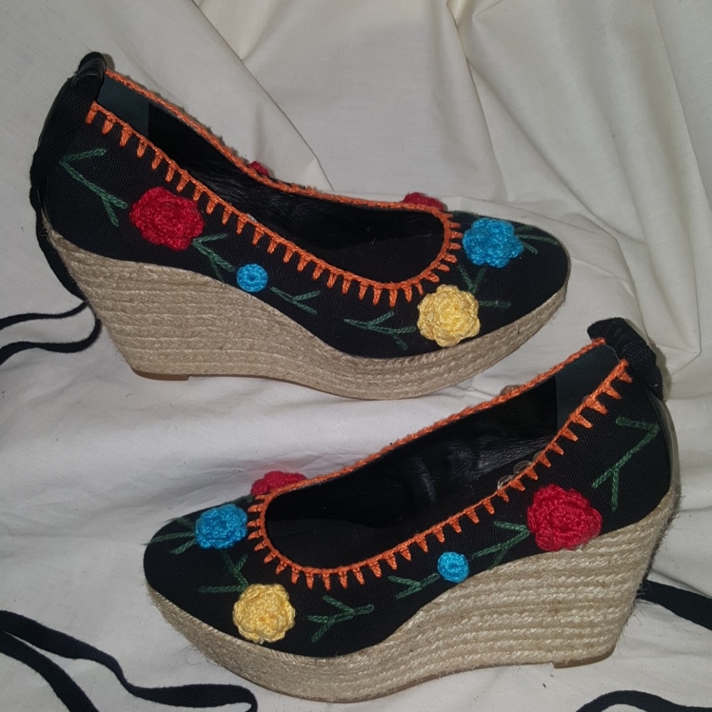 Juicy Couture Platform Wedge Espadrilles